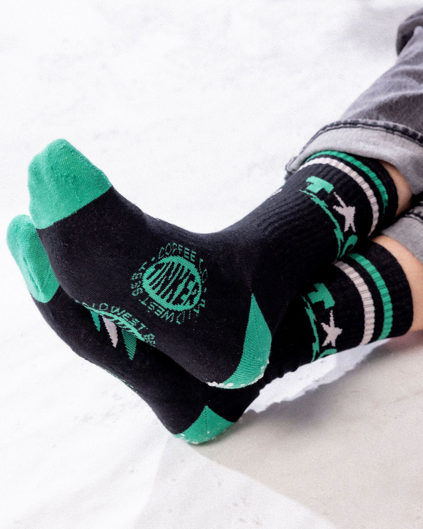 
                  
                    black and green tinker christmas socks
                  
                